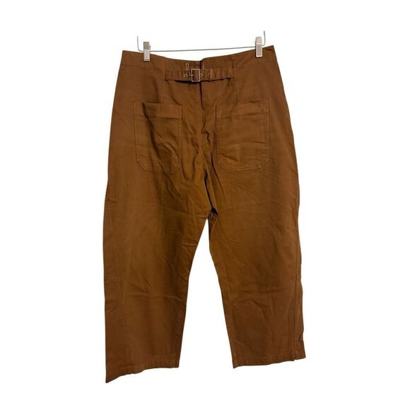 Brand New Anthropologie Pilcro The Arin Mid Rise Button Front Barrel Pants 31 - Picture 5 of 13